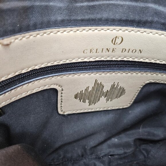Celine Dion Maestro Beige Faux Leather Crossbody Clutch - Picture 7 of 8